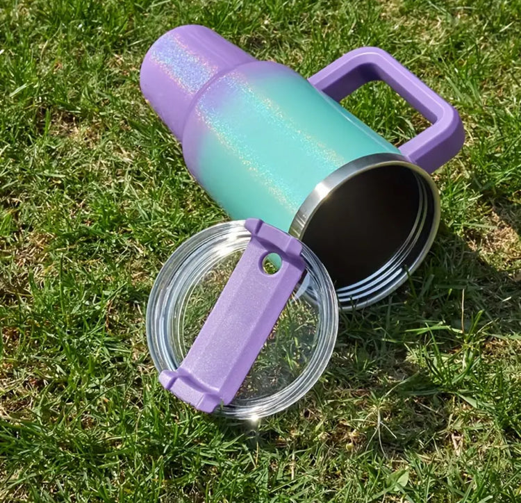Glitter Mama Mommy Mom Bruh 40oz Shimmer Tumbler with Handle Hippo boutique