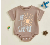 Baby romper tshirt bodysuit - Be the sunshine Hippo Boutique