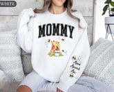 Custom Mama Bear Sweatshirt with children’s name on sleeve Hippo Boutique