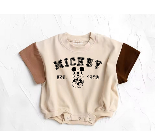 Goose baby Color Block T-Shirt Bubble Romper Hippo Boutique