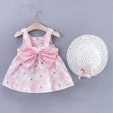 Daisy Sleeveless Baby Dress with Hat Hippo Boutique