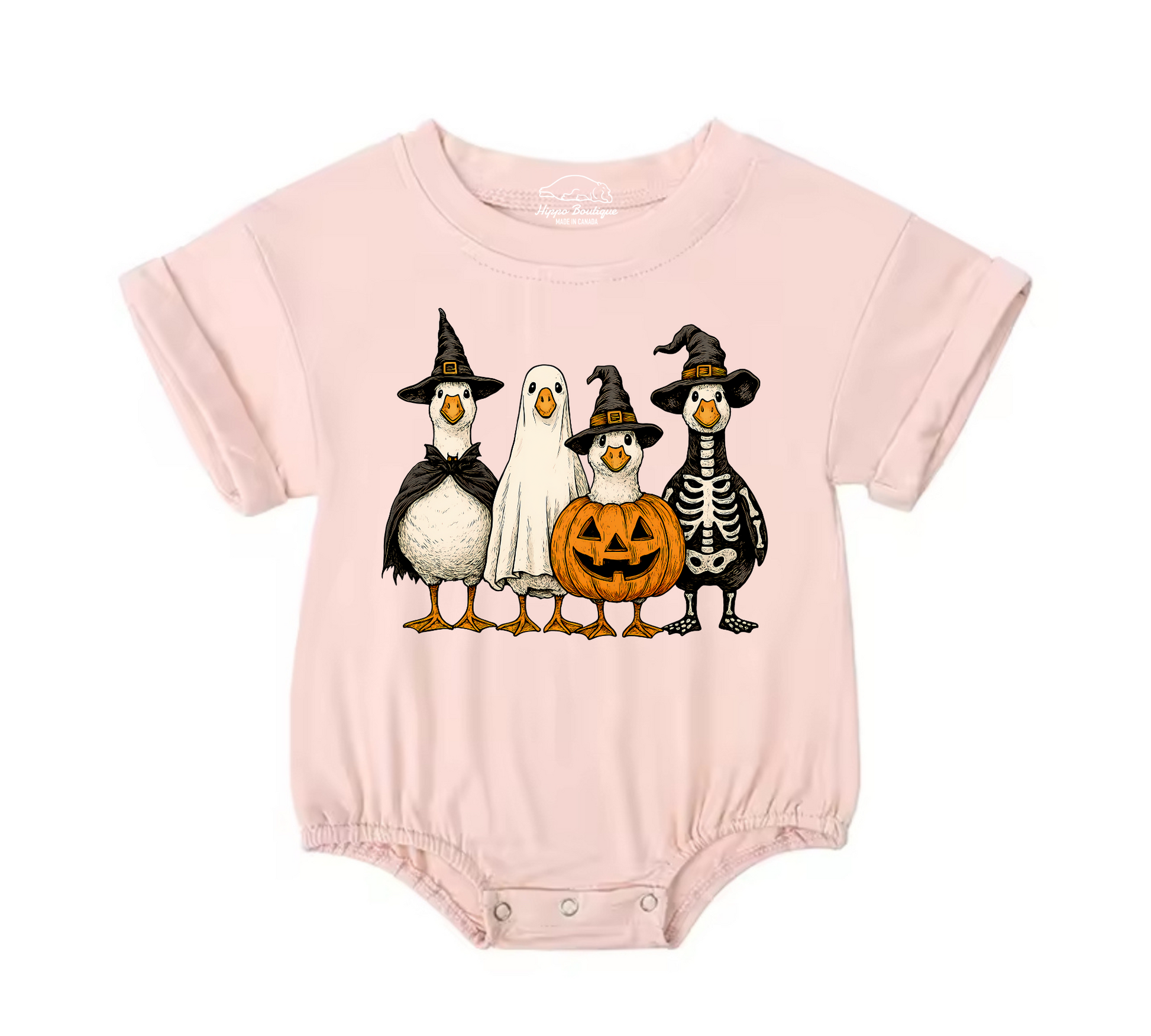 Halloween Duck Baby t-shirt Bubble Romper Hippo Boutique