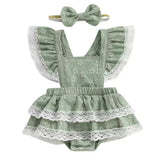 Baby Floral Sleeveless Ruffled Dress Bodysuit Hippo Boutique