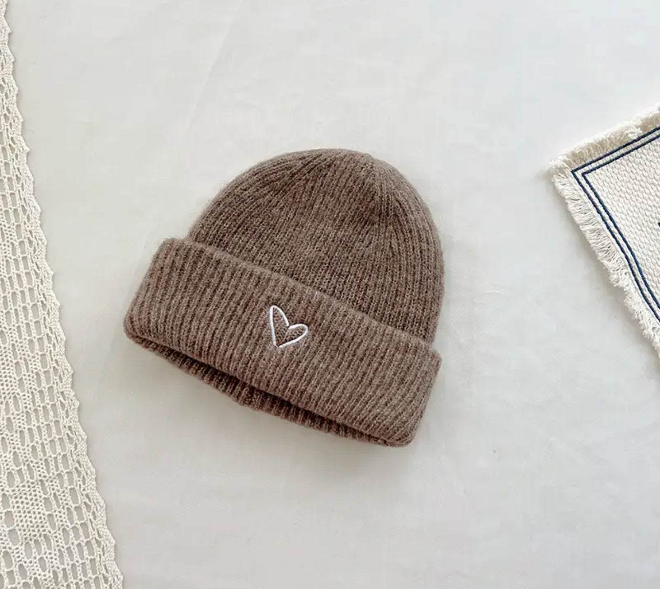 Baby & kids heart Winter Hat Beanies Hippo Boutique