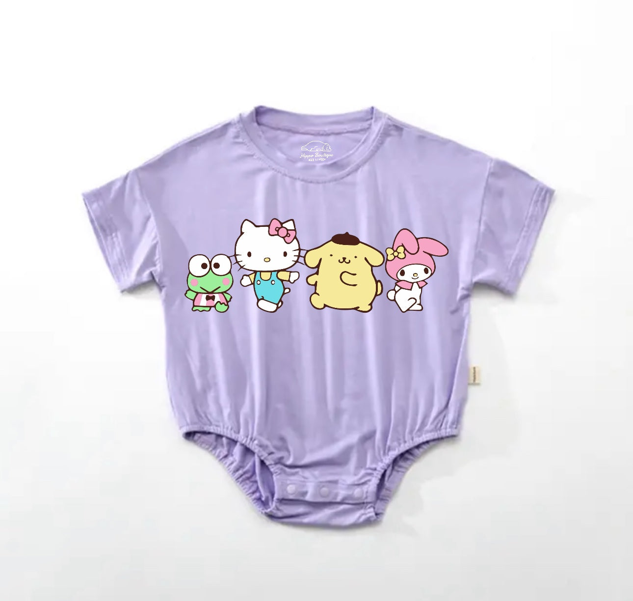 Kitty Baby t-shirt bubble Romper Hippo Boutique