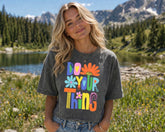 Oversized Washed Cropped T-Shirts - Do your thing Hippo Boutique