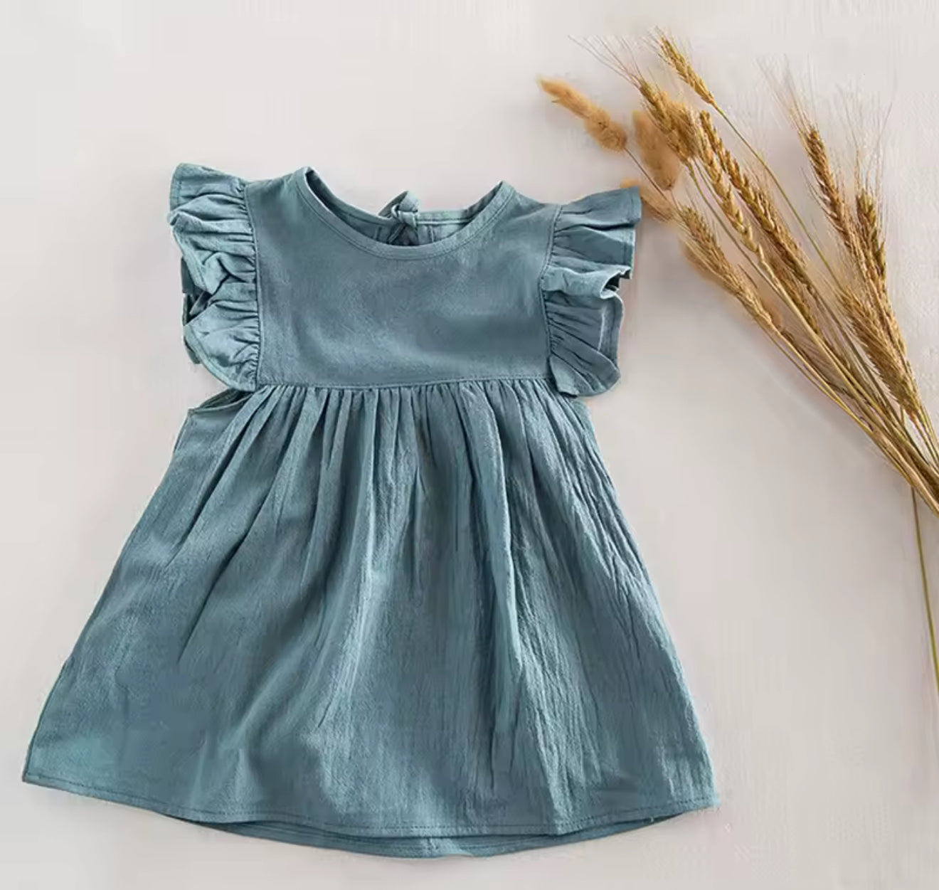 Baby Sleeveless Cotton Ruffled Dress Hippo Boutique