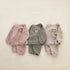 Teddy Baby & Toddler Waffle Knit Outfit Hippo Boutique