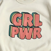 Girl Power French Terry Baby and newborn Sweatshirt Hippo Boutique