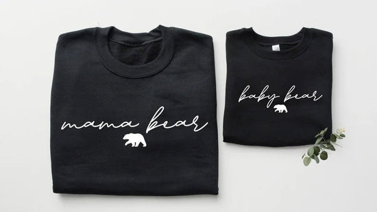 Mama Bear & Baby Bear Matching Sweatshirts Hippo Boutique