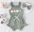 Knit Floral Baby Outfit Hippo Boutique