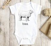 Baa Sheep Baby Farm Bodysuit Hippo Boutique