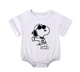Dog Baby t-shirt bubble Romper Hippo Boutique