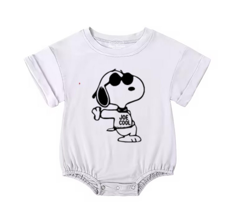 Dog Baby t-shirt bubble Romper Hippo Boutique