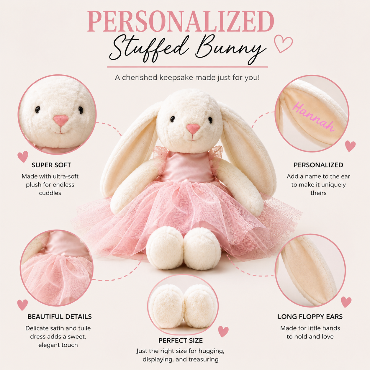 Personalized Custom Name Ballerina Bunny Hippo Boutique