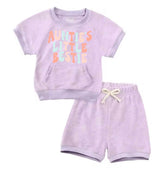 Auntie’s Little Bestie Baby girl outfit pocket Hippo Boutique