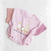 Duck Duck Goose baby Color Block T-Shirt Bubble Romper Hippo Boutique