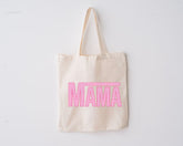 Pink Checkered Mama Tote Bag Hippo Boutique