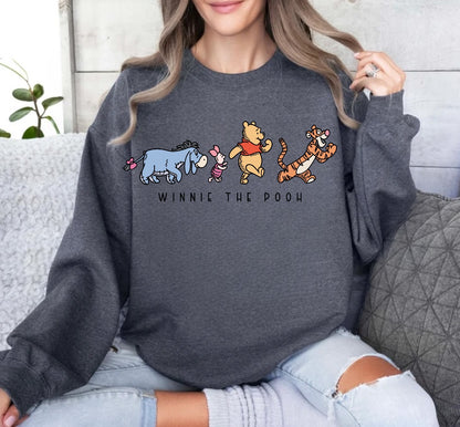 Pooh Crewneck Sweatshirts Hippo Boutique