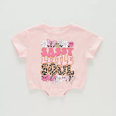 Retro Sassy Little Soul Baby Girl t-shirt Bubble Romper Hippo Boutique
