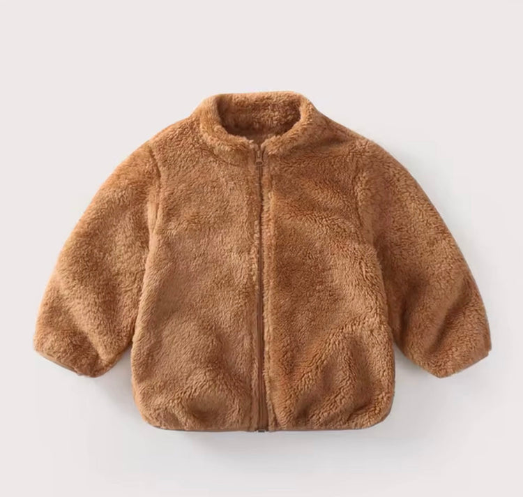 Fleece Baby Zip Up Jacket Hippo Boutique