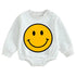 Soft warm fleece Baby Smile Oversized Sweatshirt Romper Hippo Boutique