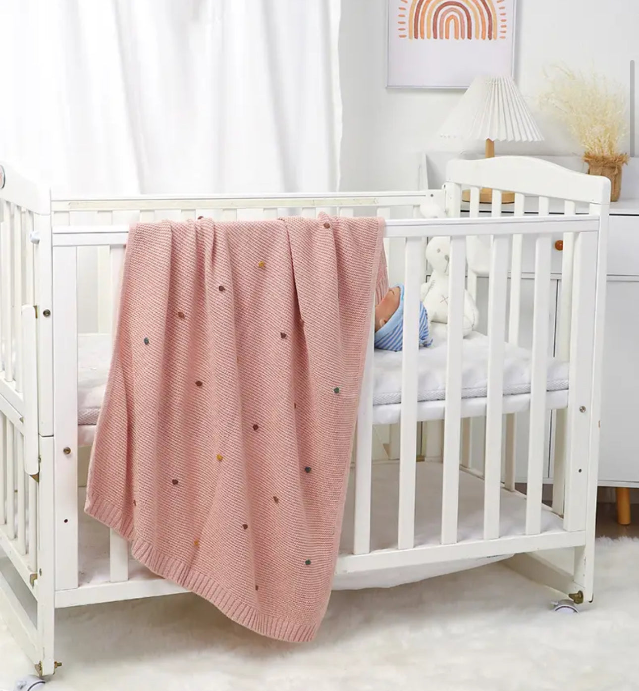 Baby Knit Swaddle Blanket Hippo Boutique