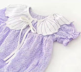 Violet Ruffled Romper Dress Hippo Boutique