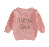 Baby & Kids Embroidered Little Love knit Sweaters Hippo Boutique