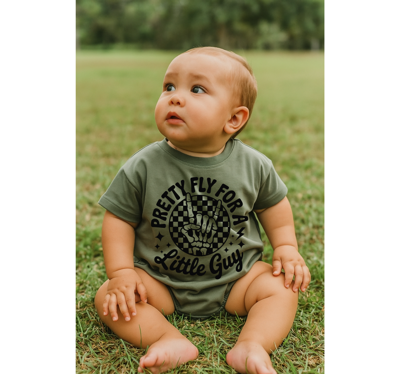 Baby t-shirt Bubble Romper - Pretty Fly Hippo Boutique