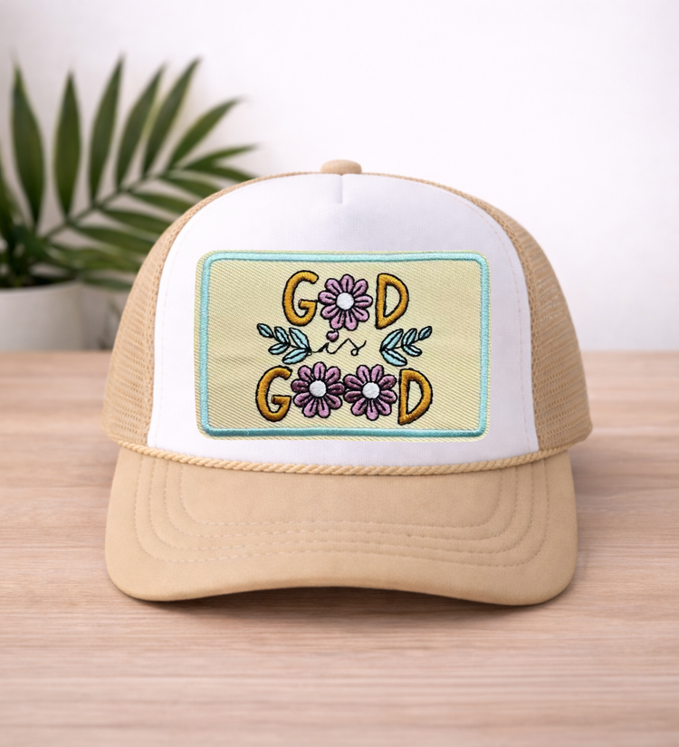 God Is Good Trucker Mesh Hats Hippo Boutique