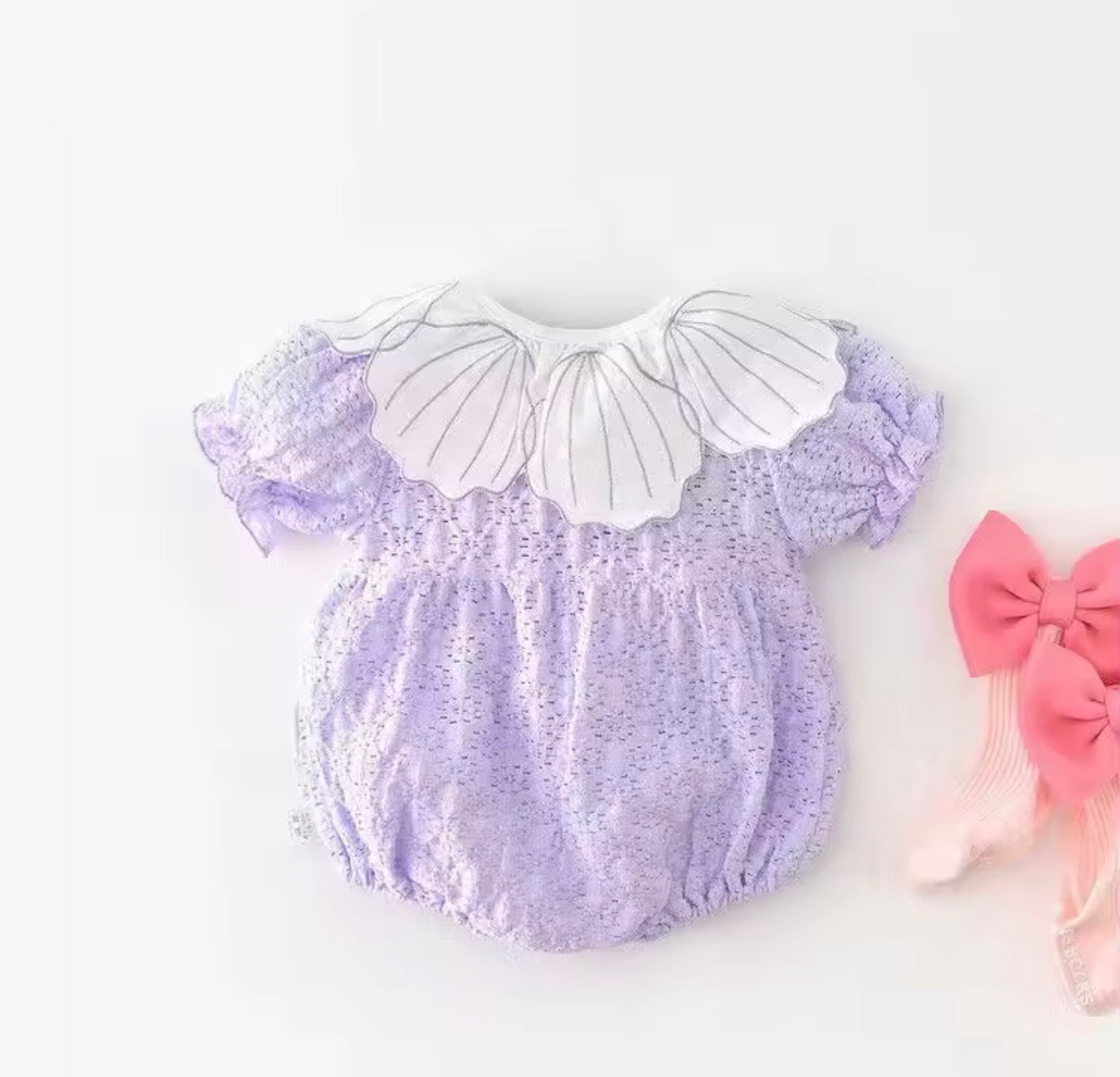 Violet Ruffled Romper Dress Hippo Boutique