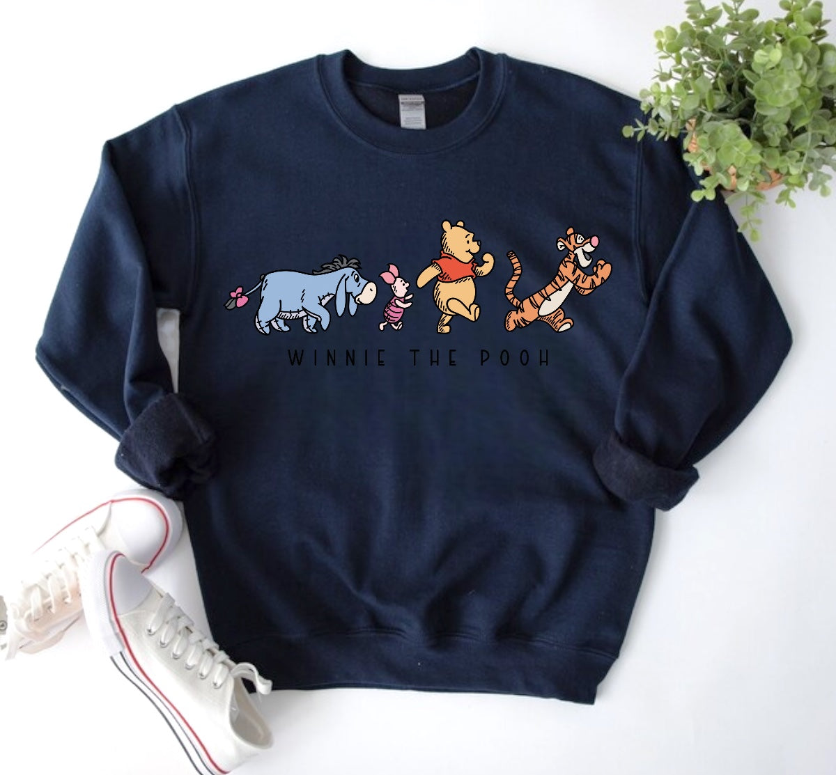 Pooh Crewneck Sweatshirts Hippo Boutique