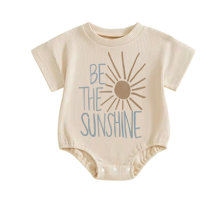 Baby romper tshirt bodysuit - Be the sunshine Hippo Boutique