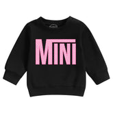 Pink Checkered Mini Baby & toddler sweatshirt Hippo Boutique