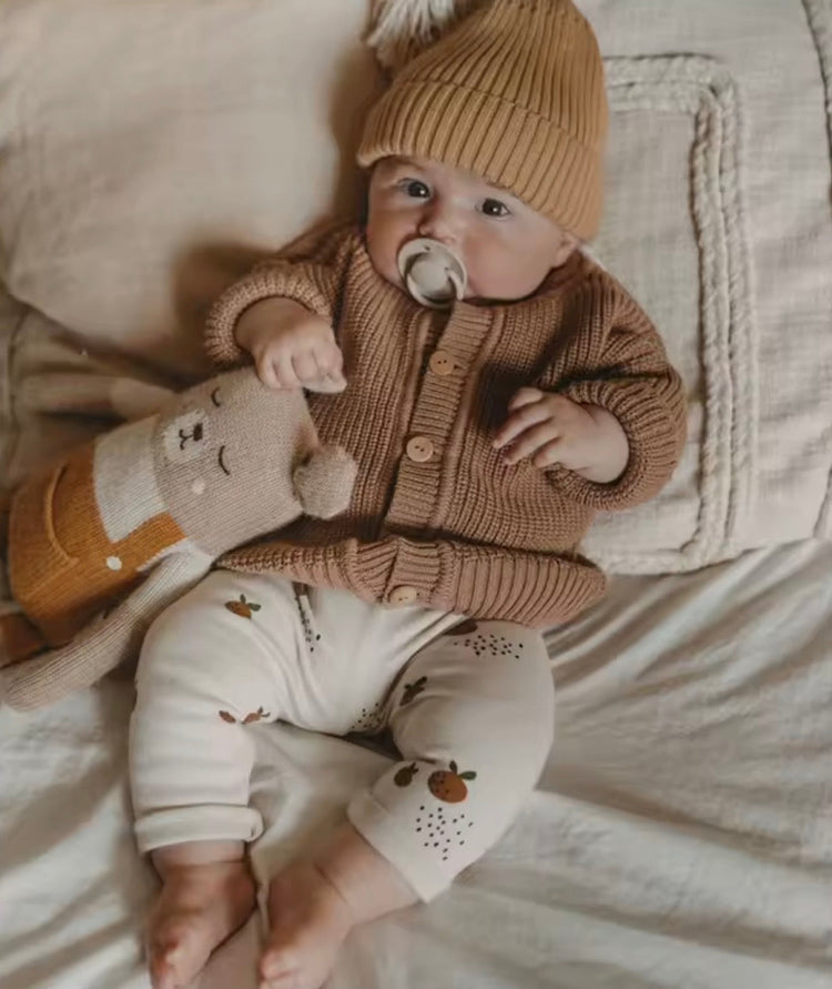 Baby Cotton Leggings - Oranges Hippo Boutique