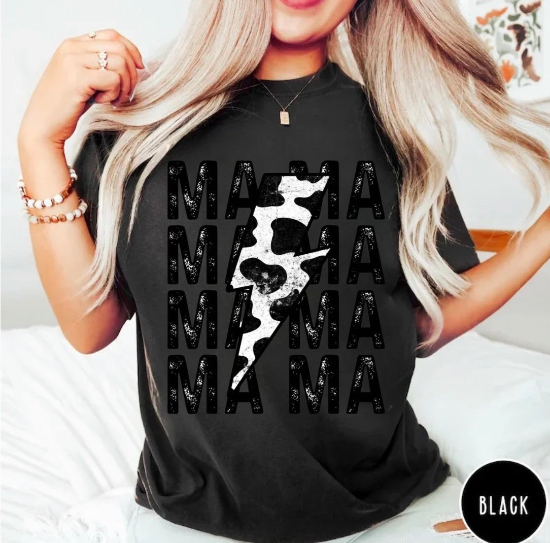 T-Shirts Sweatshirts & Hoodies - Cow Print Mama Hippo Boutique