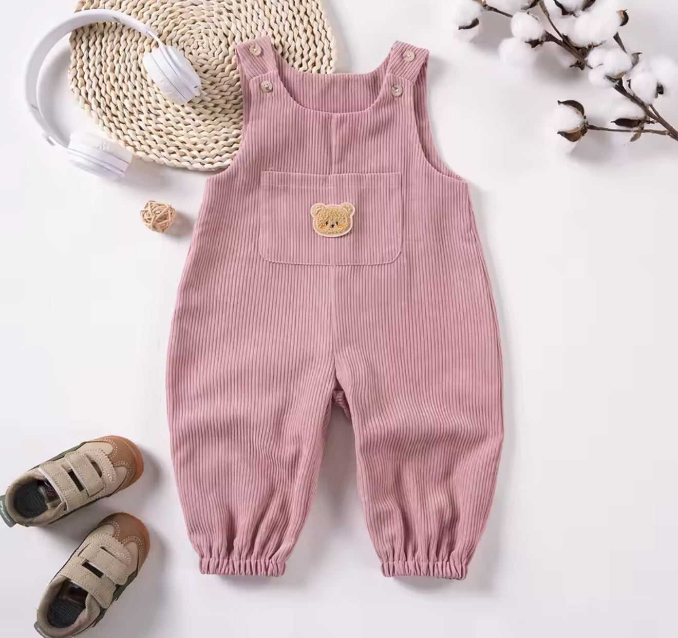 Teddy Bear Corduroy Bodysuit Hippo Boutique