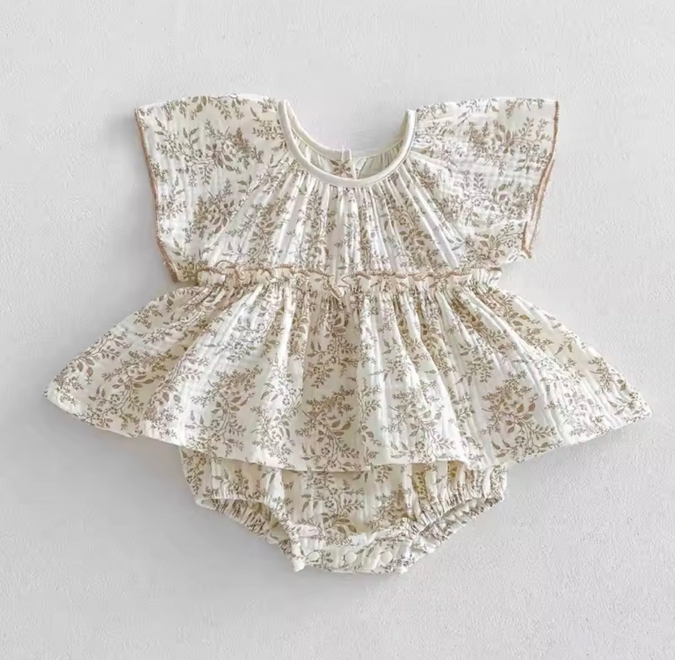 Newborn Floral Romper Dress Hippo Boutique