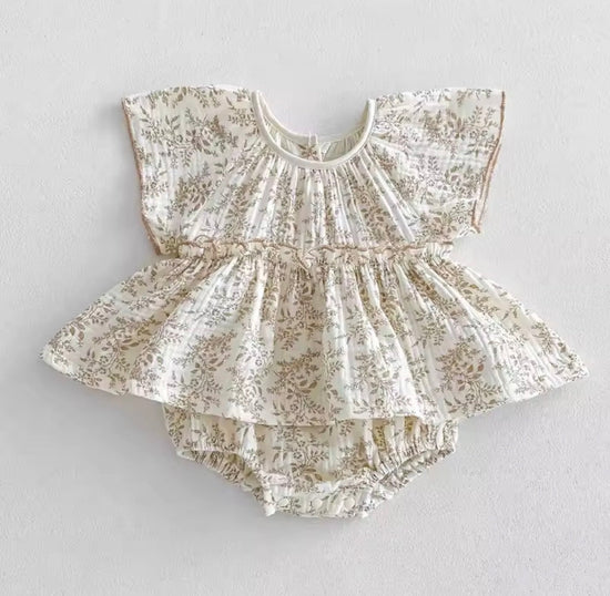 Newborn Floral Romper Dress Hippo Boutique