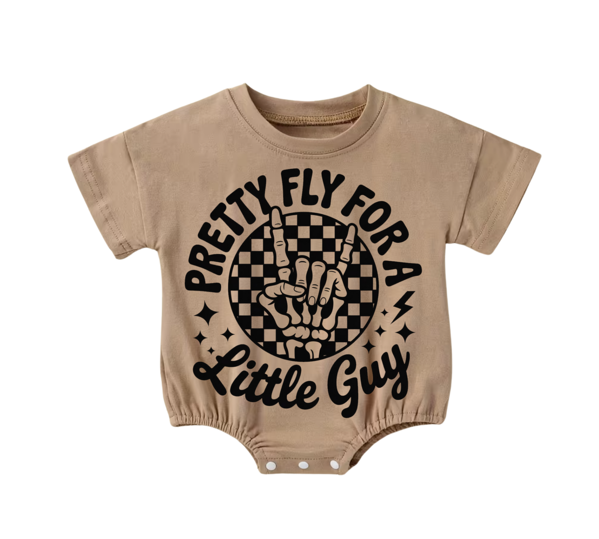 Baby t-shirt Bubble Romper - Pretty Fly Hippo Boutique
