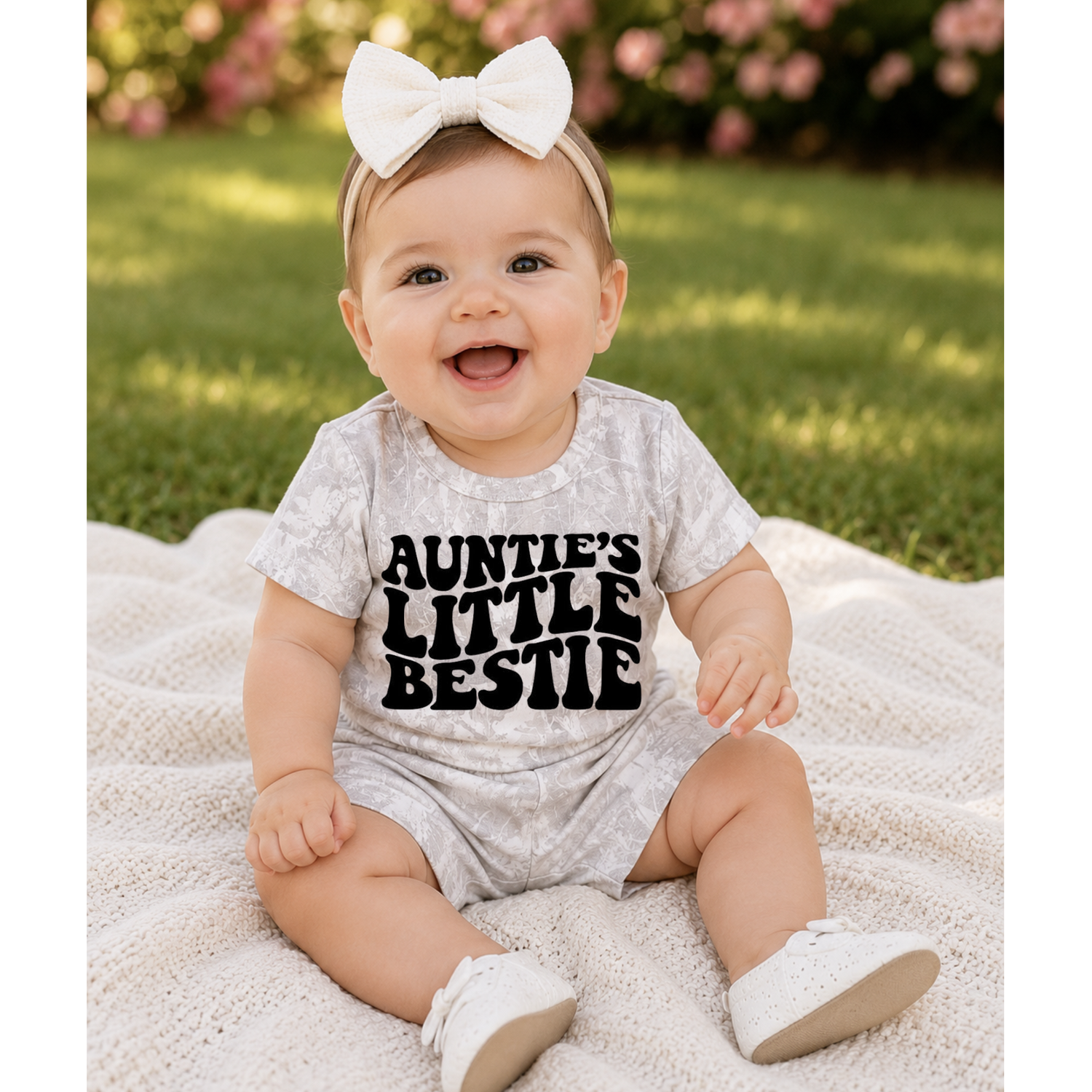 Baby & Toddler Camo Outfit - Aunties Bestie Hippo Boutique