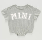 Glitter Mini Baby t-shirt Bubble Romper Hippo Boutique