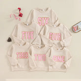 Baby and kids Birthday Sweatshirt Hippo Boutique