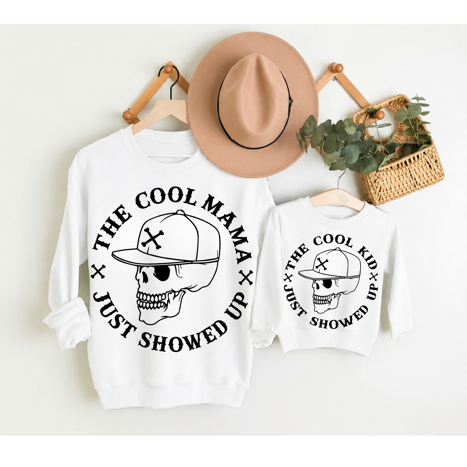 Mama & Mini Matching Sweatshirts - Cool kid Hippo Boutique