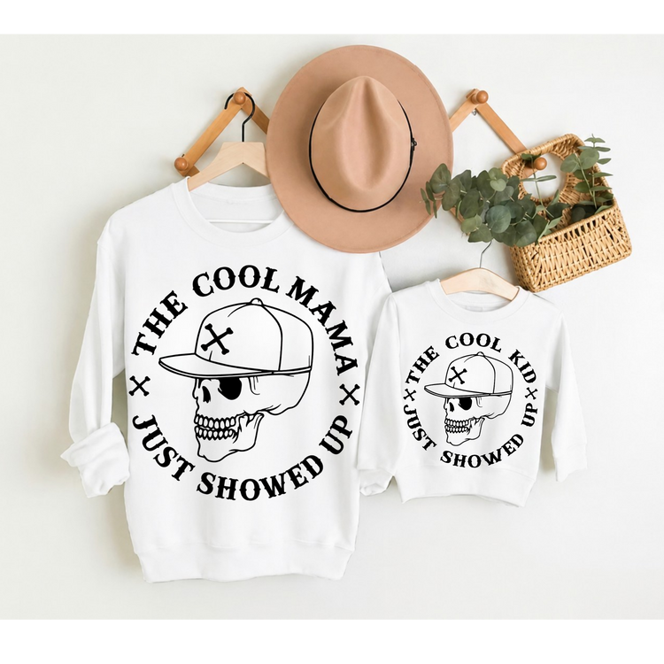 Mama & Mini Matching Sweatshirts - Cool kid Hippo Boutique