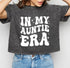 In My Auntie Era Stone Washed 100% Cotton Oversized Cropped T-Shirts Hippo Boutique