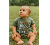 Baby t-shirt Bubble Romper - Enjoy the little things Hippo Boutique