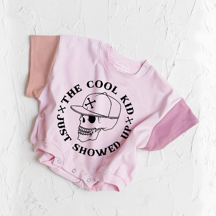 Cool Kid baby Color Block T-Shirt Bubble Romper Hippo Boutique
