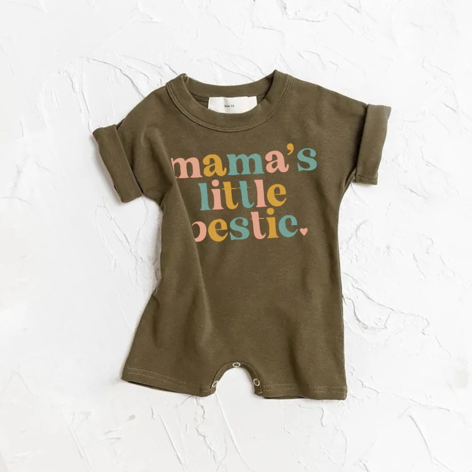 Mama’s Little Bestie romper bodysuit Hippo Boutique